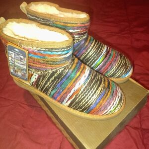 LAMO Colorful Striped Women's Boots